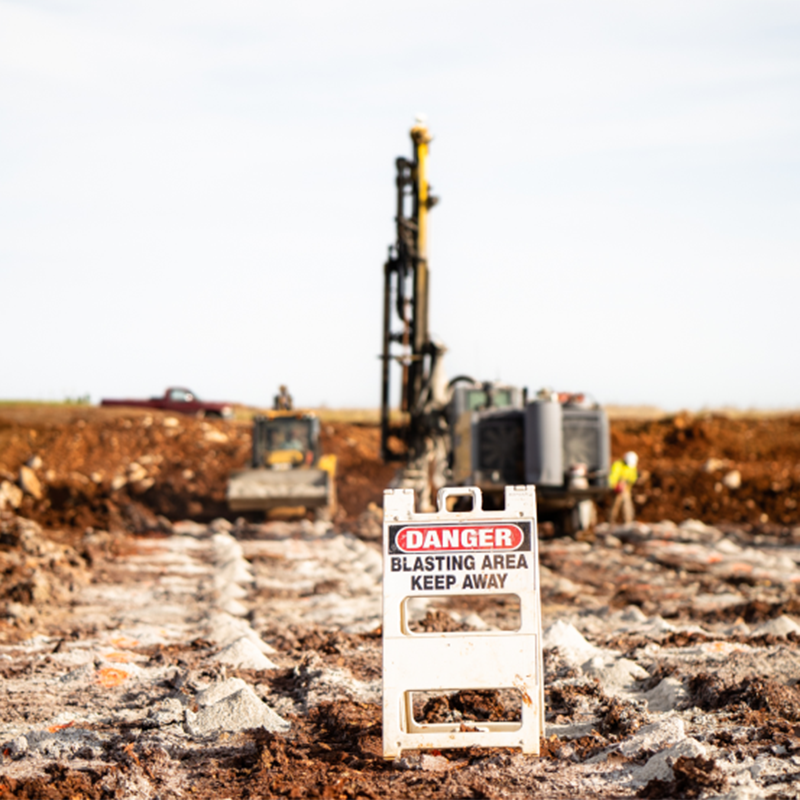 construction danger zone sign