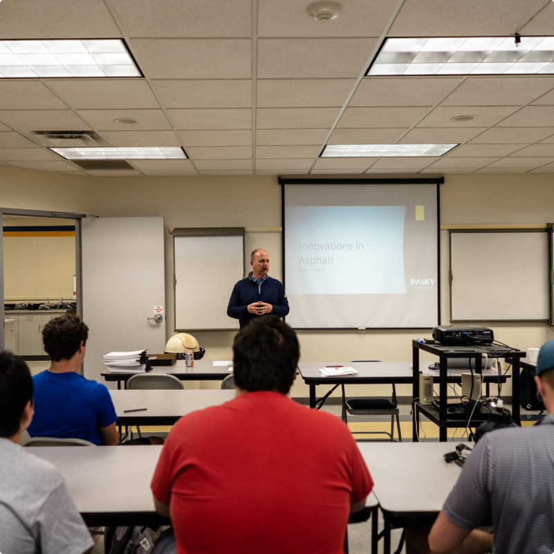 Instructor teaching a student